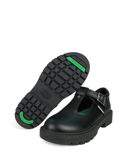 Toezone Black Cleo T-Bar School Shoes image 3