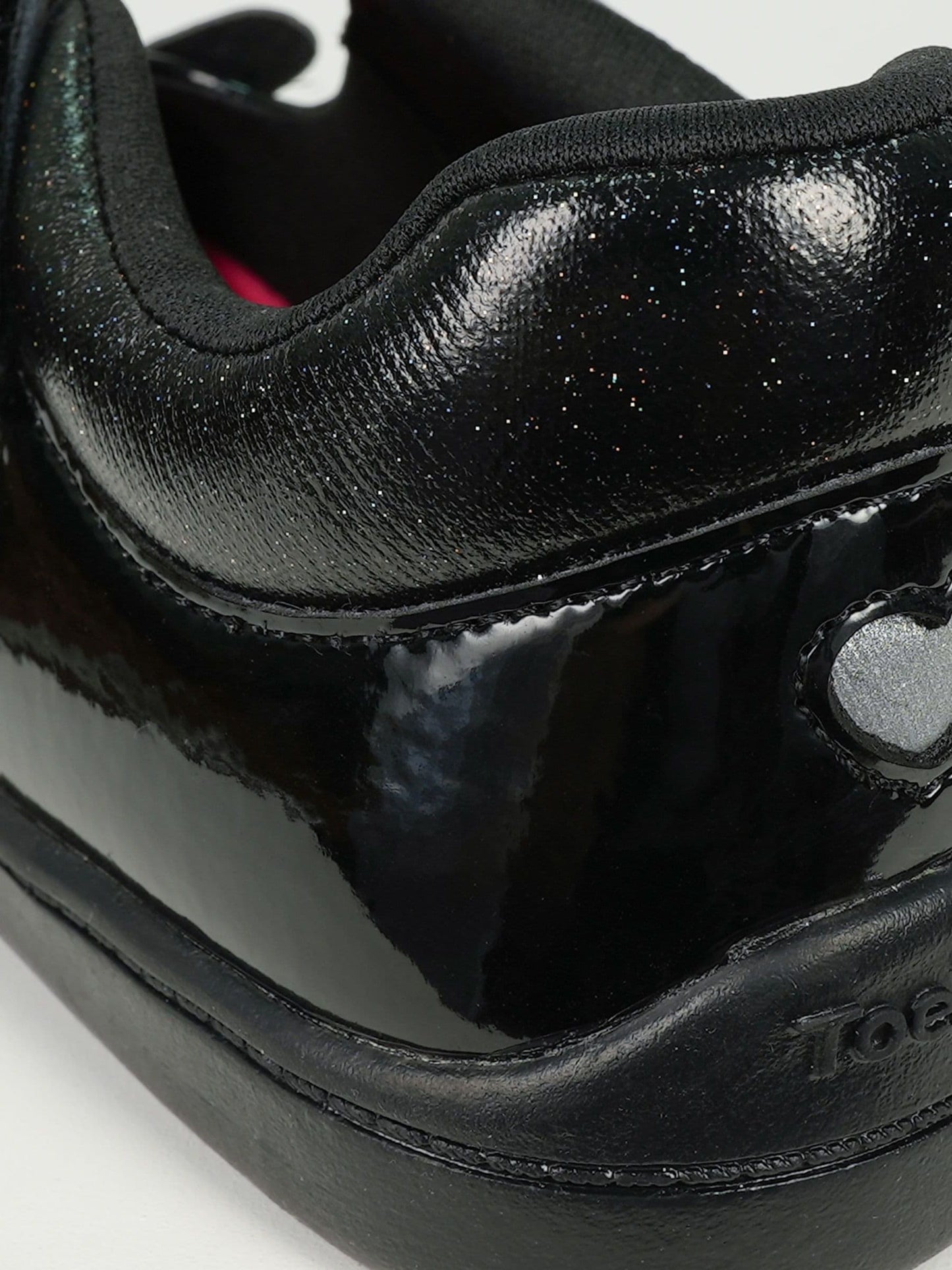 Toezone Black Patent Leather Bunny School Shoes image 6