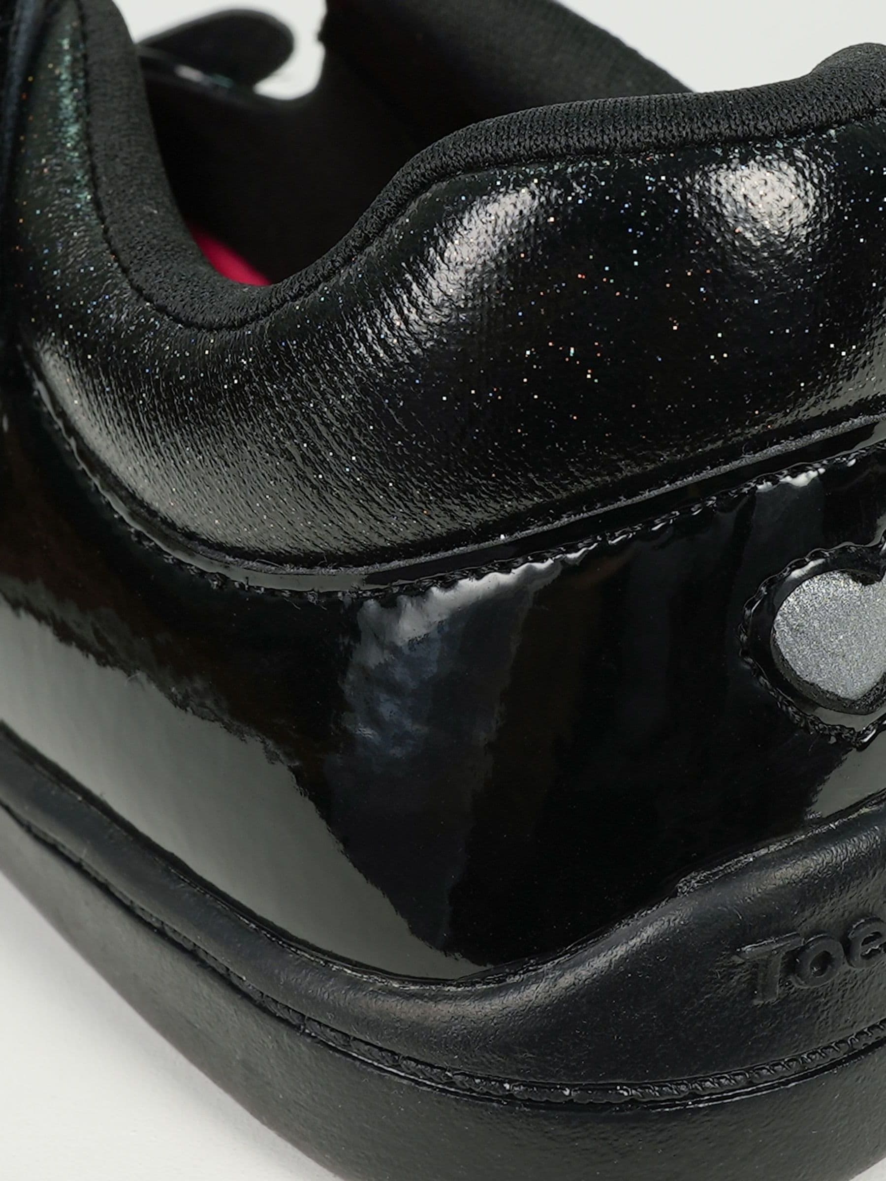 Toezone Black Patent Leather Bunny School Shoes image 6