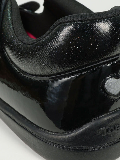 Toezone Black Patent Leather Bunny School Shoes image 6