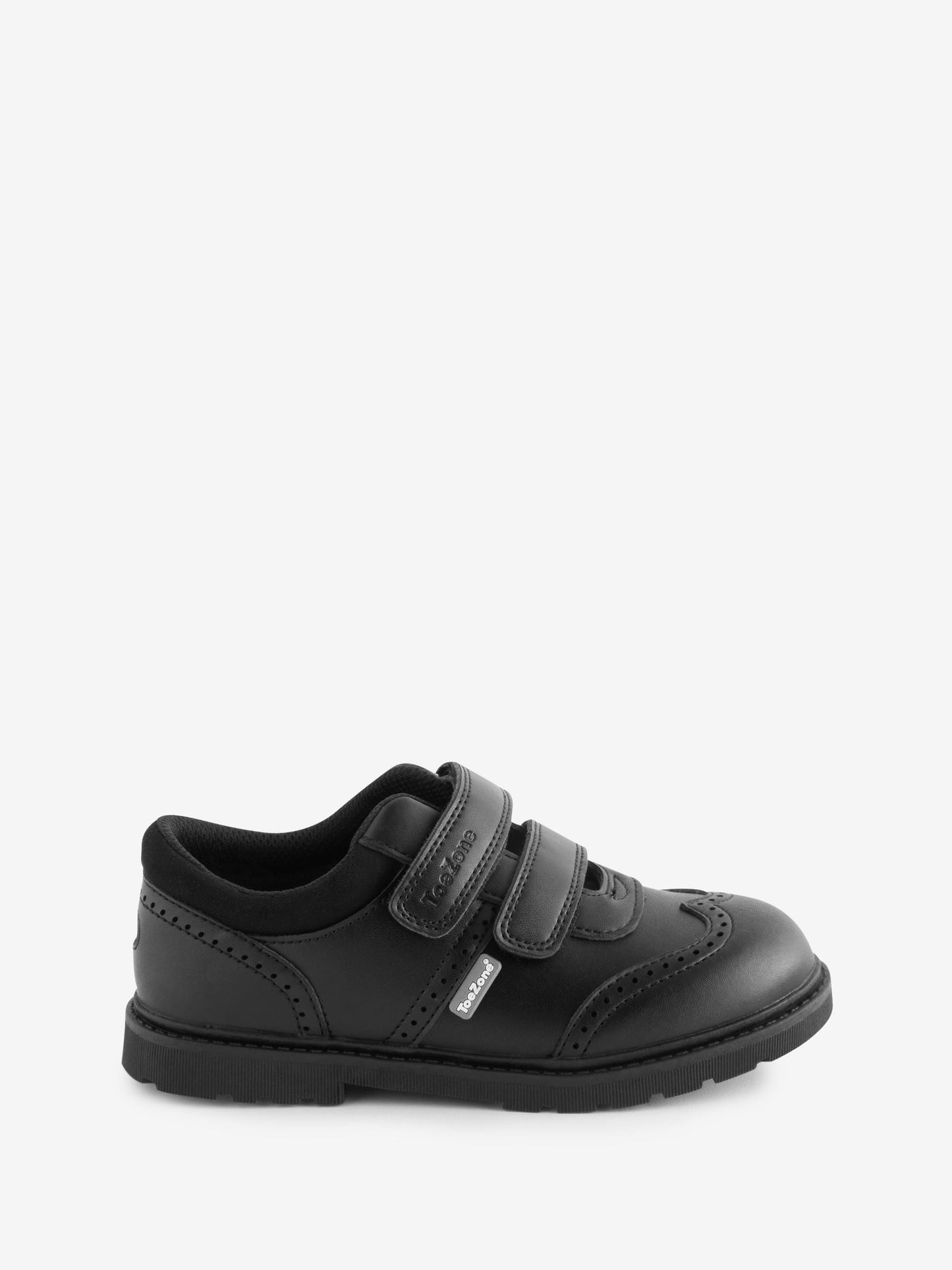 Toezone Black Evan School Shoes: Comfy, Non-Slip And Smart image 1