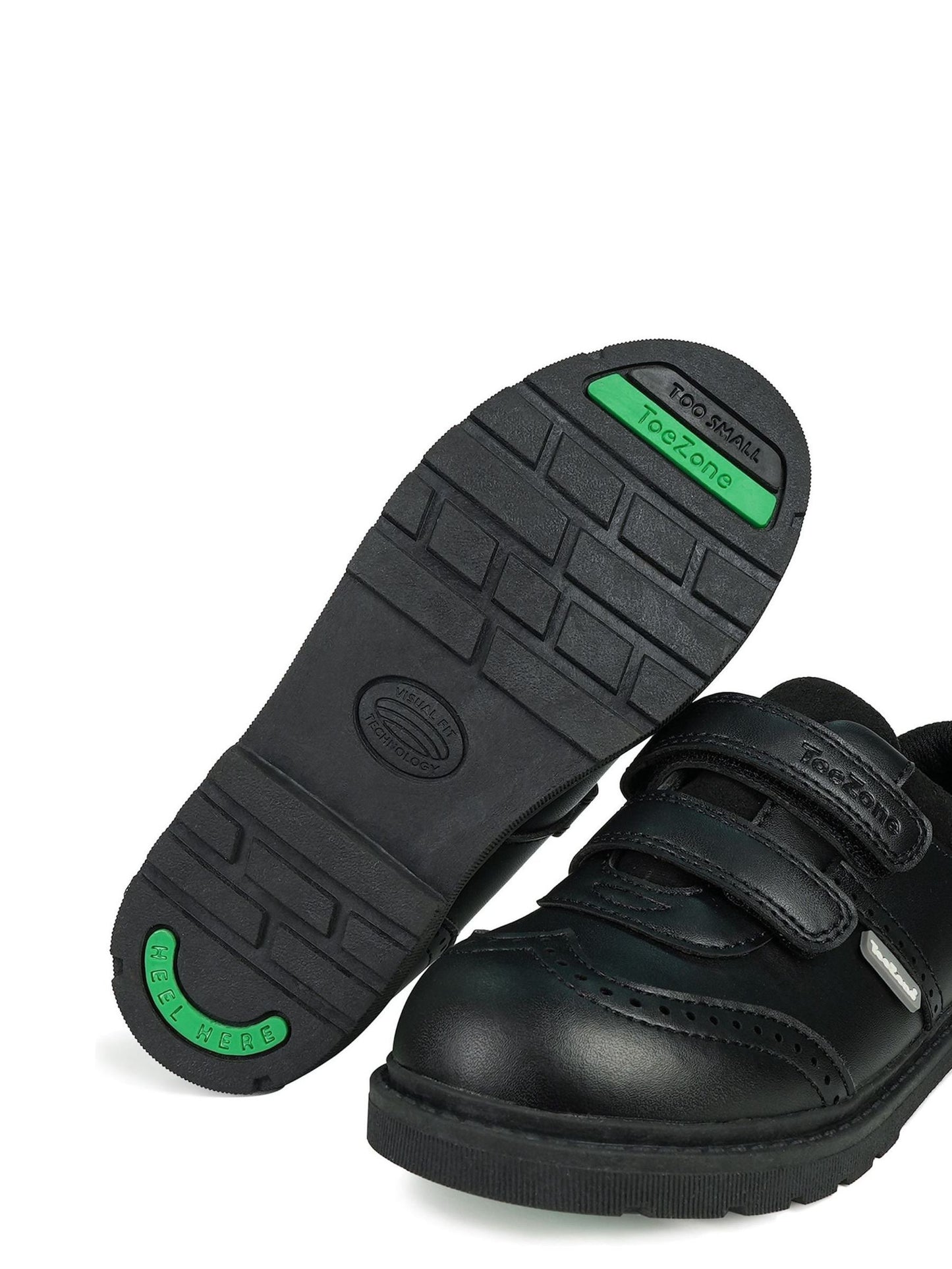 Toezone Black Evan School Shoes: Comfy, Non-Slip And Smart image 3
