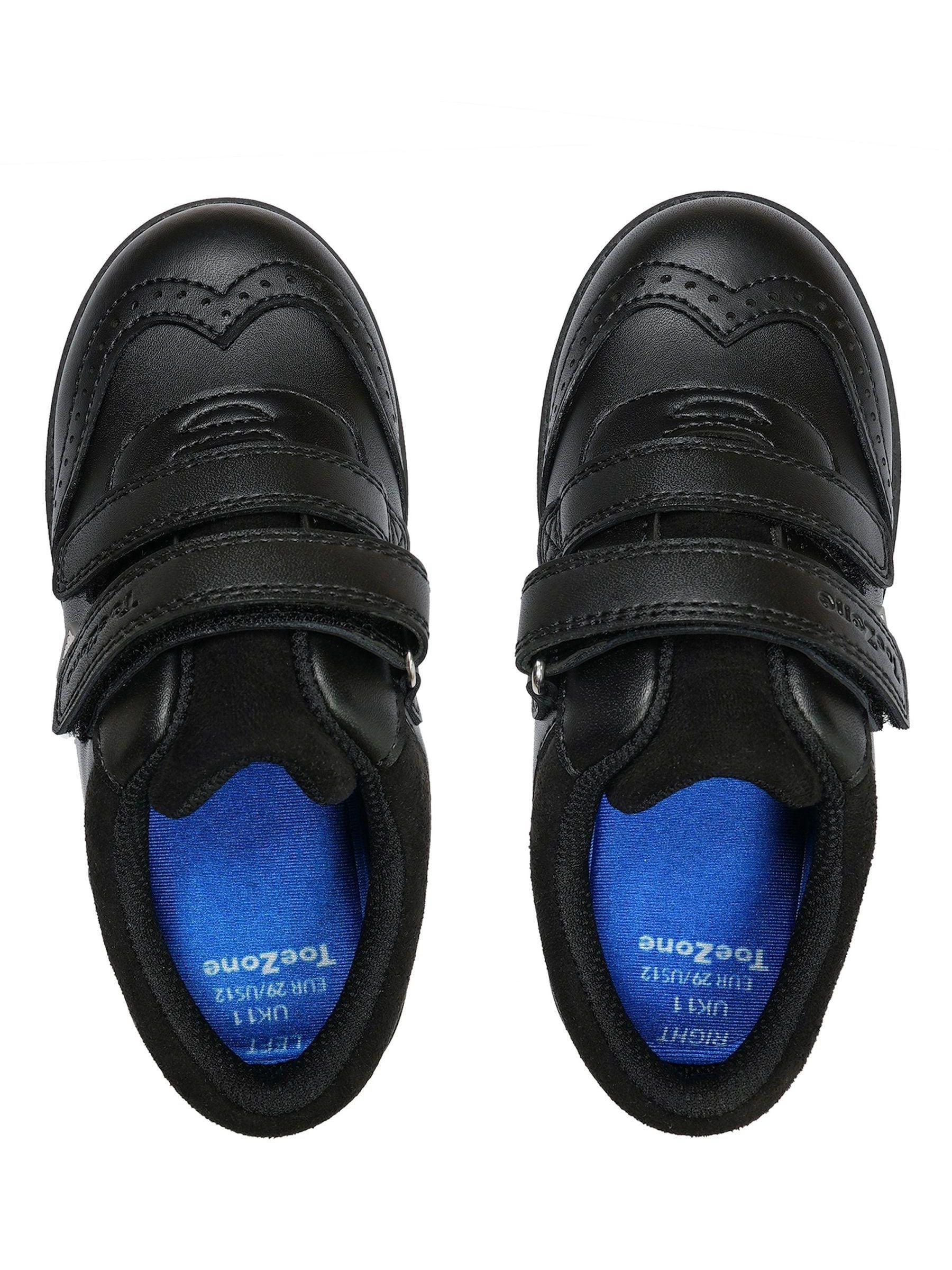 Toezone Black Evan School Shoes: Comfy, Non-Slip And Smart image 4