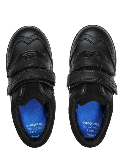 Toezone Black Evan School Shoes: Comfy, Non-Slip And Smart image 4