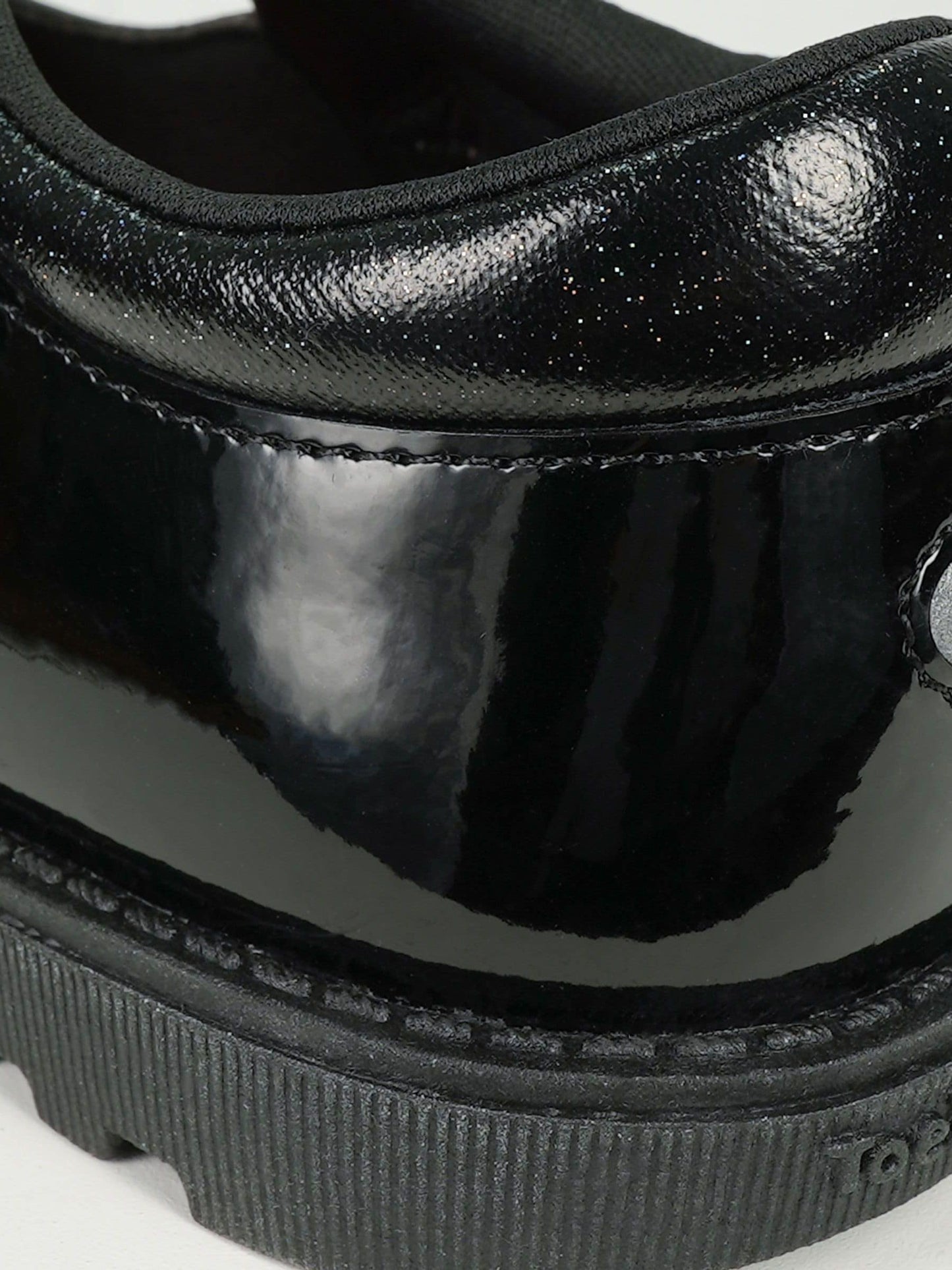 Toezone Black Flo Patent Flower School Shoes image 6