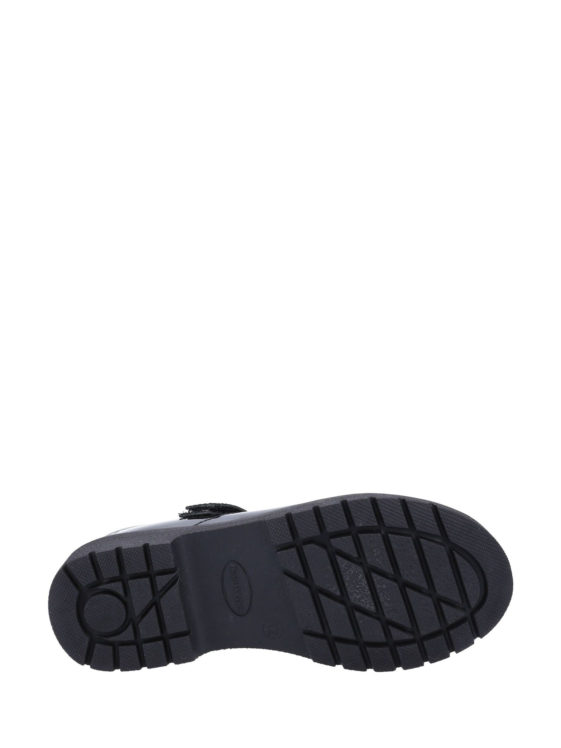 Hush Puppies Black Tally Senior Patent School Shoes image 4