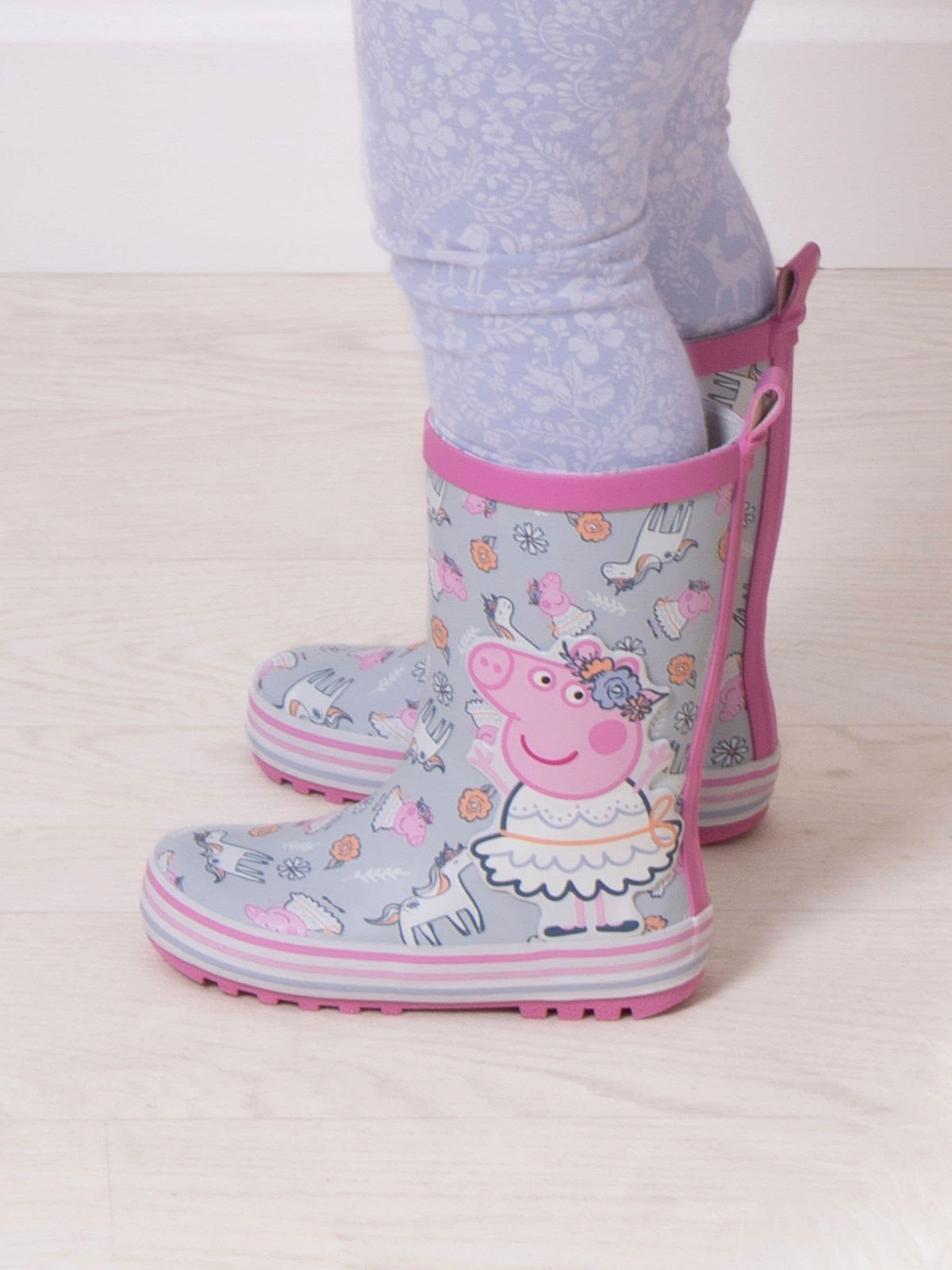 Totes Pink Ballerina Childrens Peppa Pig Wellies - image 1