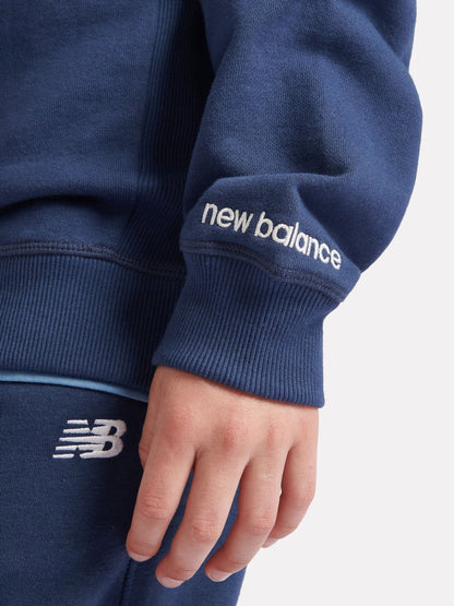 Dsiney Kidz - New Balance Dark Blue Small Logo Sweatshirt image 3