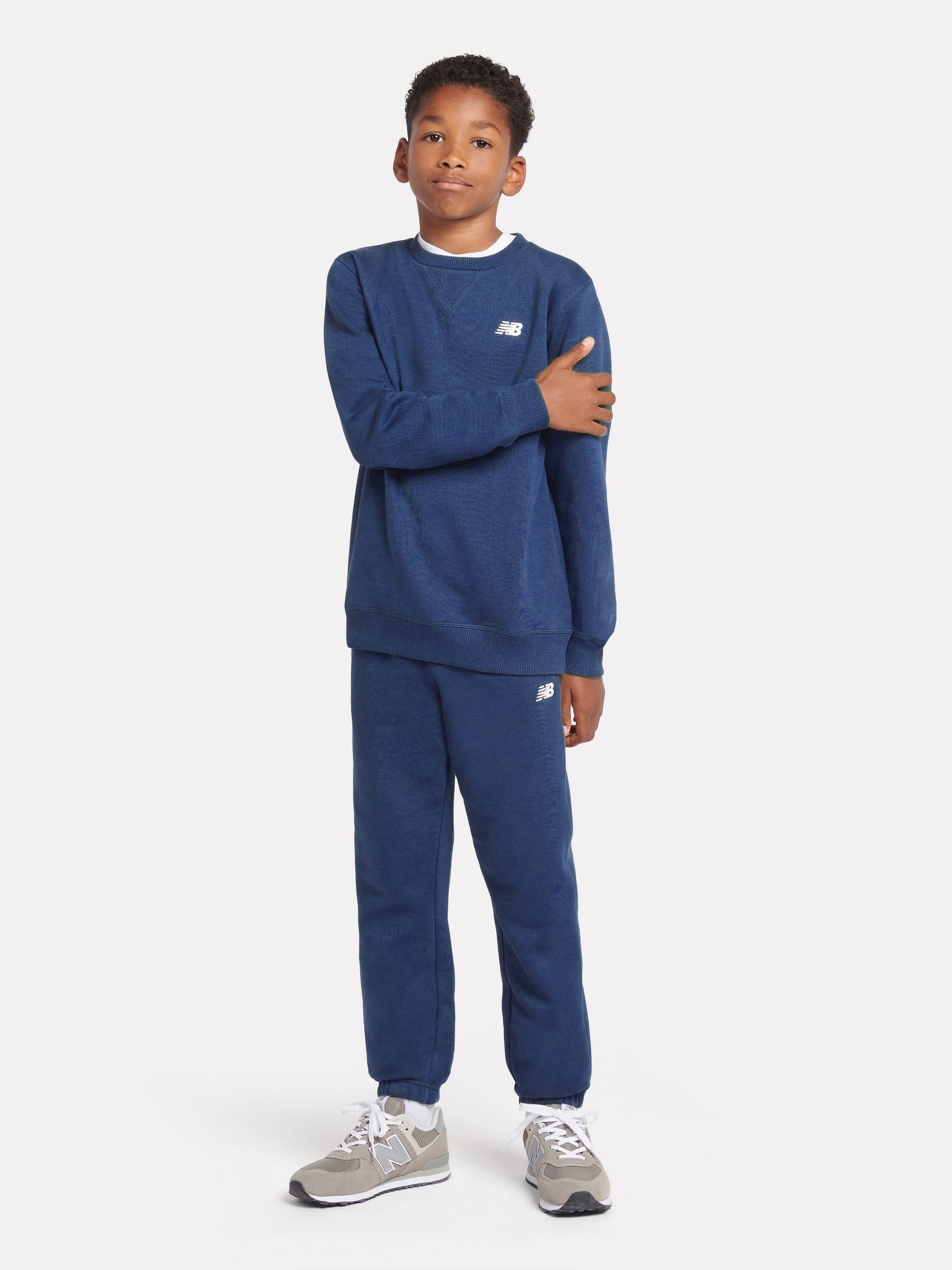 Dsiney Kidz - New Balance Dark Blue Small Logo Sweatshirt image 4