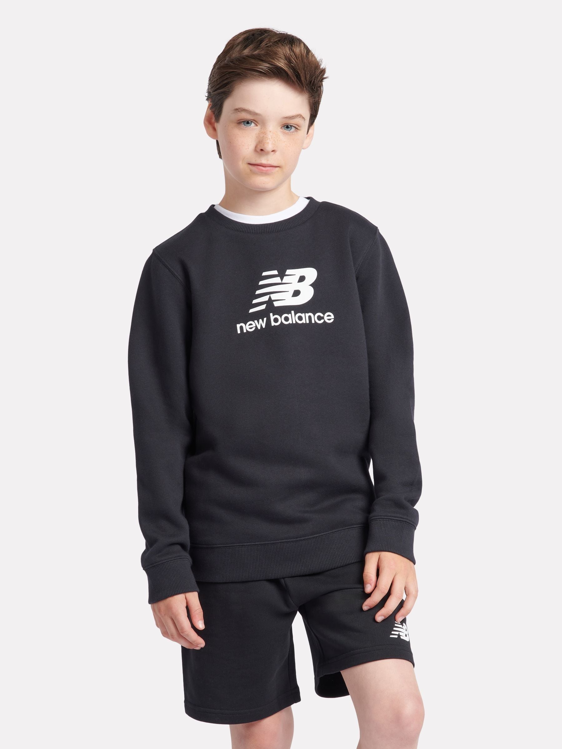 Dsiney Kidz - New Balance Black Stacked Logo Sweatshirt image 1