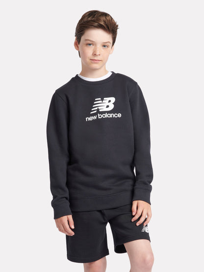 Dsiney Kidz - New Balance Black Stacked Logo Sweatshirt image 1