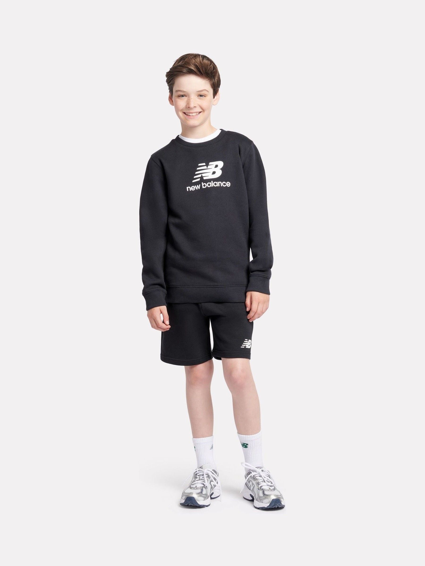 Dsiney Kidz - New Balance Black Stacked Logo Sweatshirt image 5