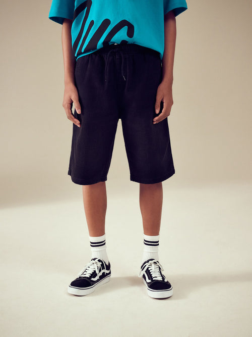Dsiney Kidz - Black Denim Bermuda Pull On Shorts (3-16yrs) image 1