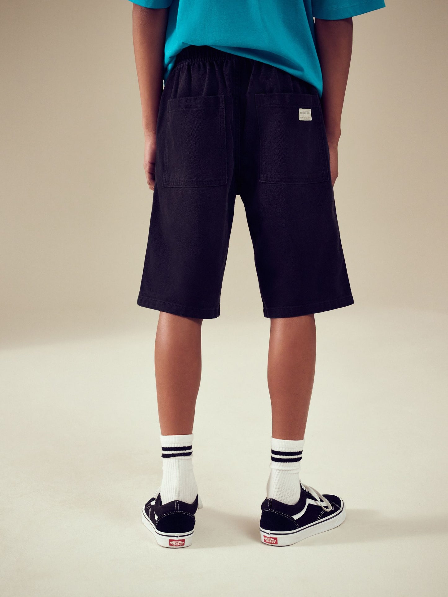 Dsiney Kidz - Black Denim Bermuda Pull On Shorts (3-16yrs) image 3