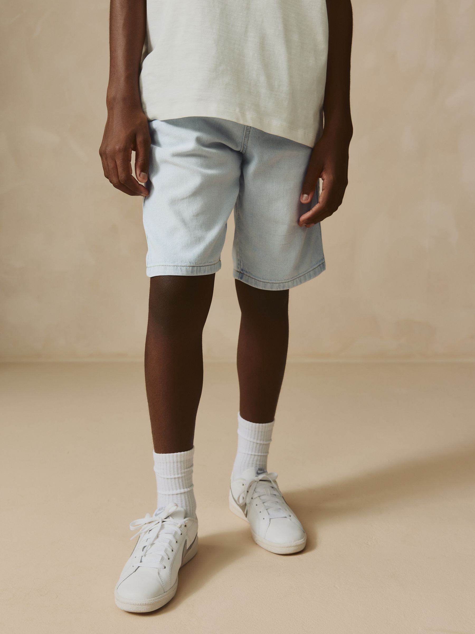 Dsiney Kidz - Bleach Denim Bermuda Pull On Shorts (3-16yrs) image 1
