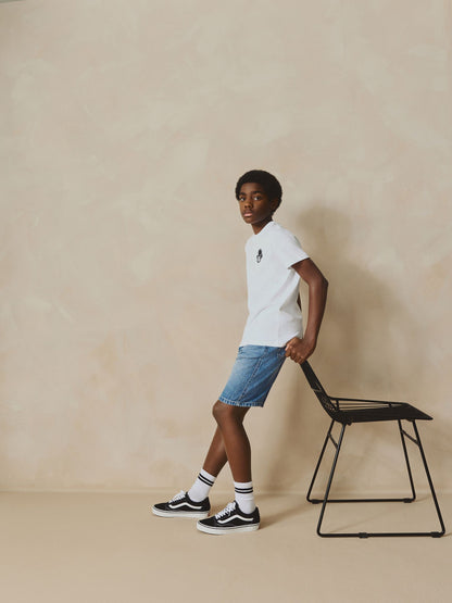 Dsiney Kidz - Mid Blue Denim Bermuda Pull On Shorts (3-16yrs) image 3
