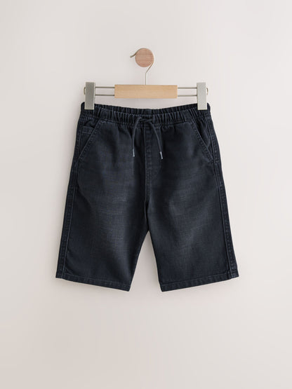 Dsiney Kidz - Mid Blue/Black Bermuda Pull On Denim Shorts 2 Pack (3-16yrs) image 2