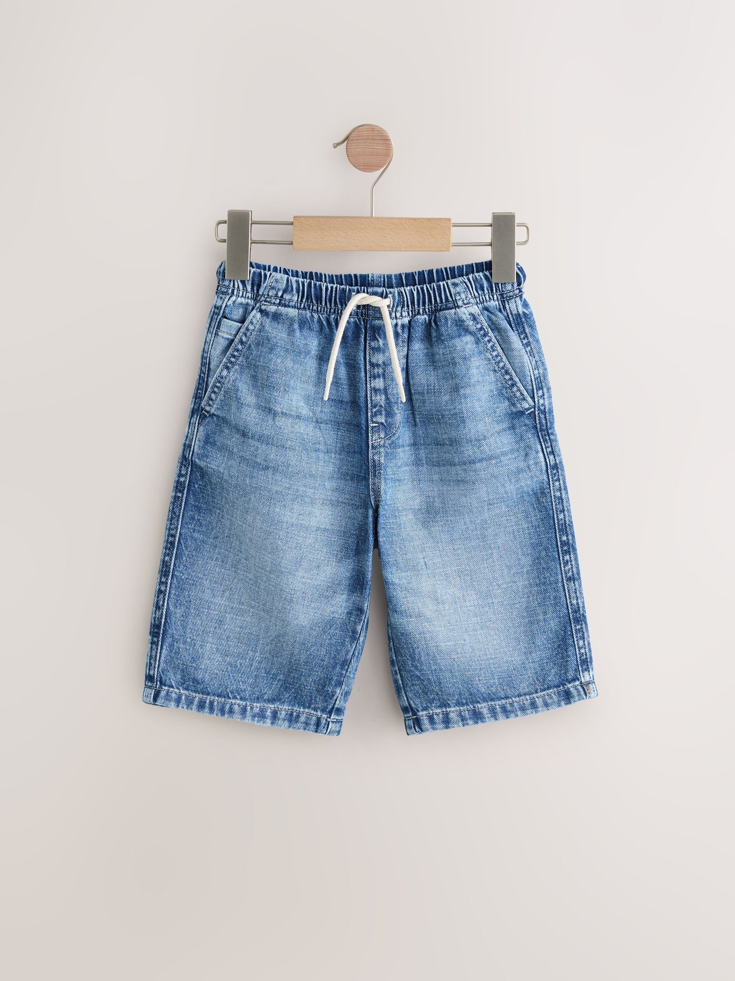 Dsiney Kidz - Mid Blue/Black Bermuda Pull On Denim Shorts 2 Pack (3-16yrs) image 4