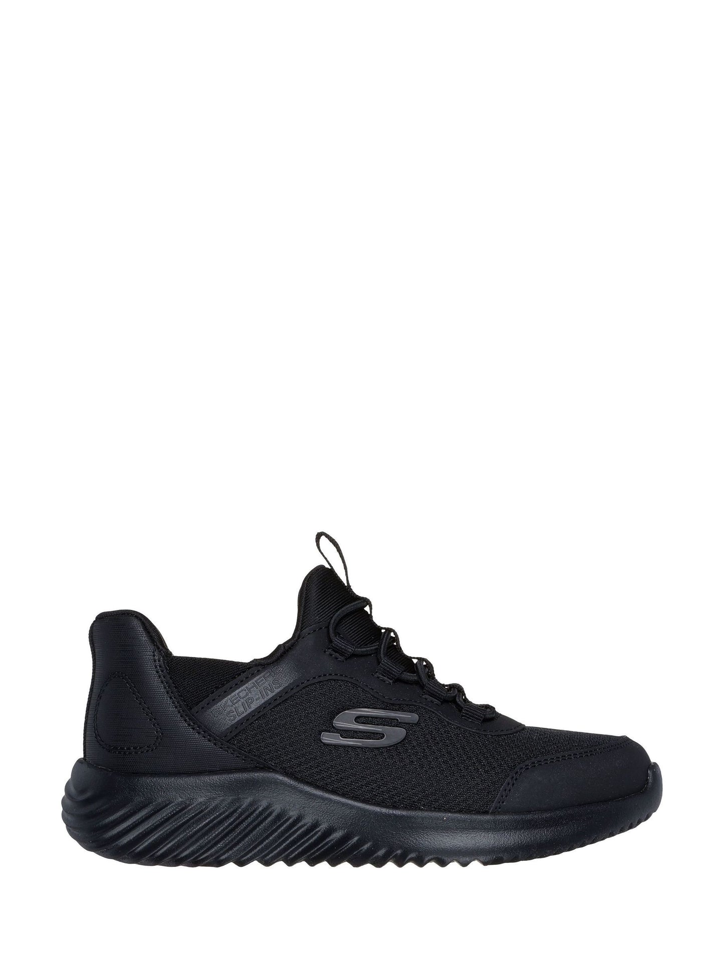 Skechers Black Bounder Brisk Burst School Slip-ins Trainers image 1