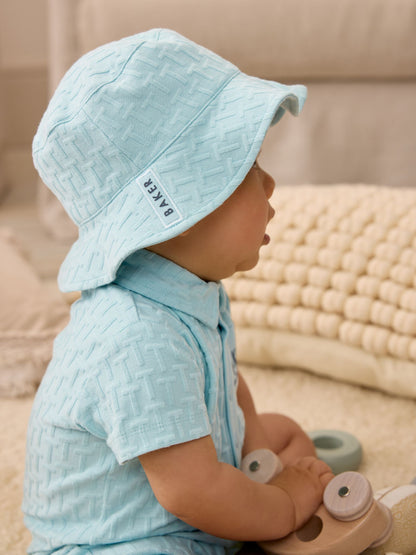 Baker by Ted Baker Textured Romper and Hat Set image 6