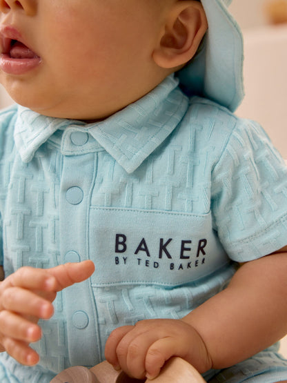 Baker by Ted Baker Textured Romper and Hat Set image 7