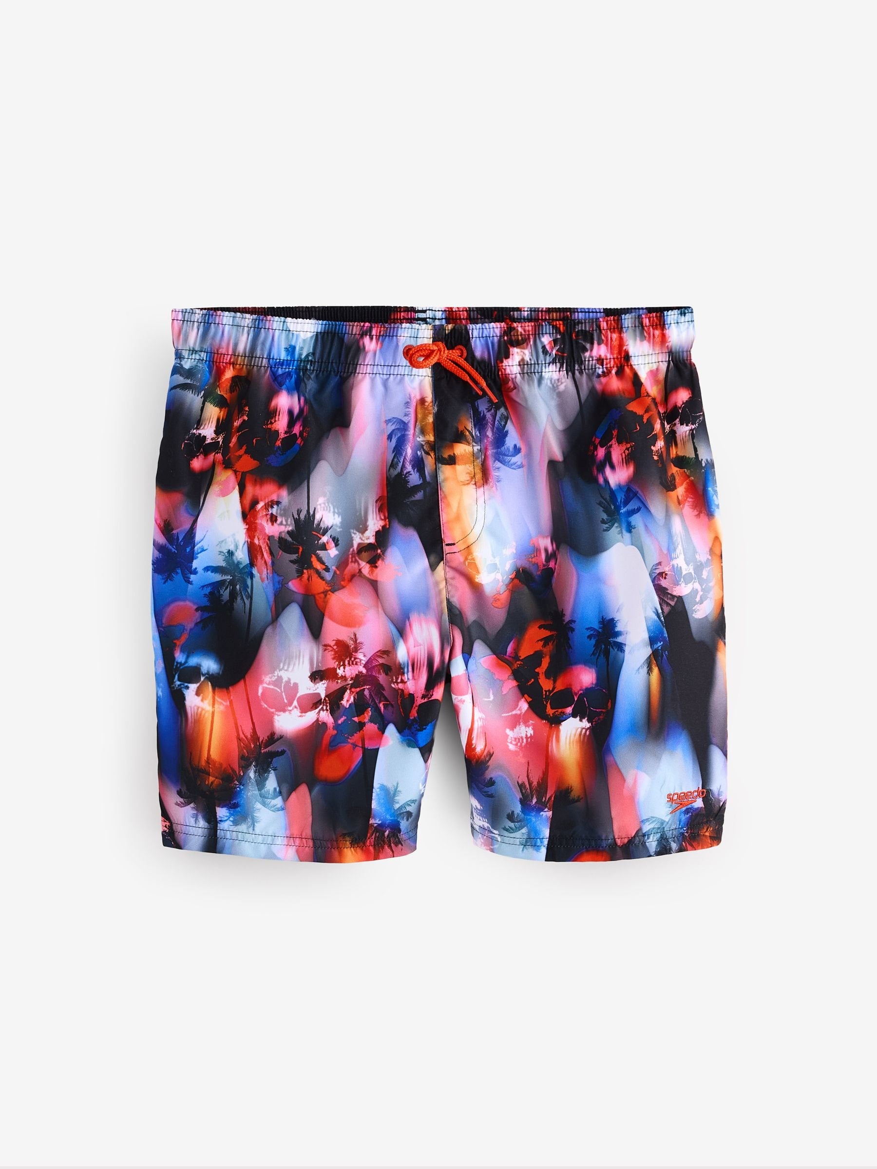 Speedo Black Digital Printed 15" Water Swim Shorts image 1