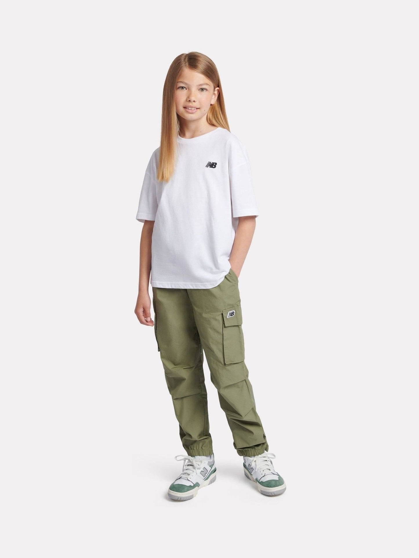 Dsiney Kidz - New Balance White Logo 100% Cotton Short Sleeve T-Shirt image 5
