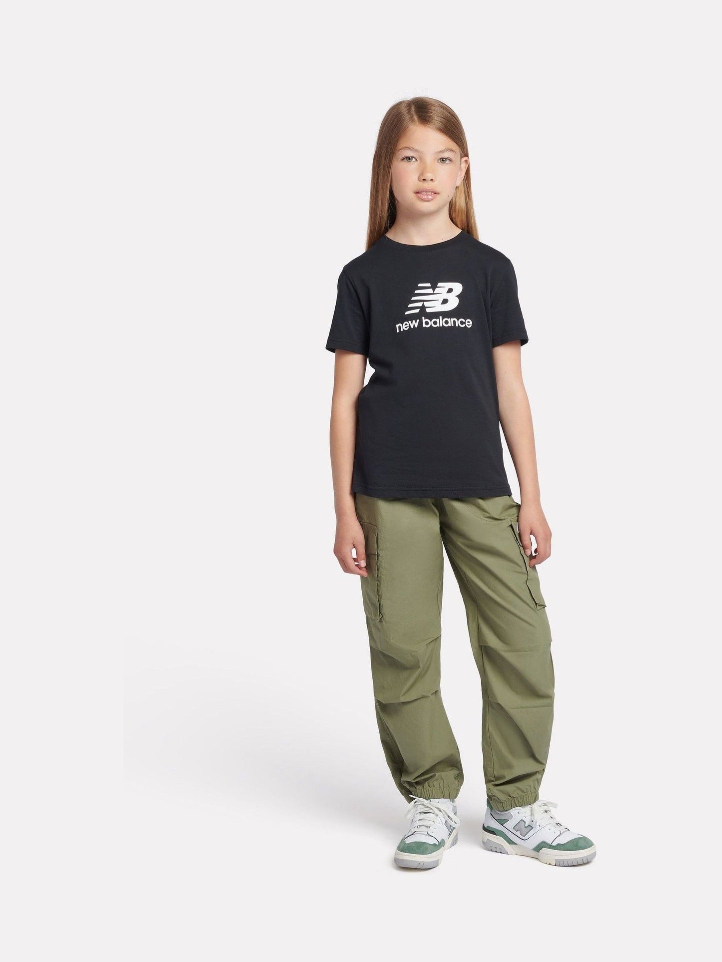 Dsiney Kidz - New Balance Black Stacked Logo T-Shirt image 5