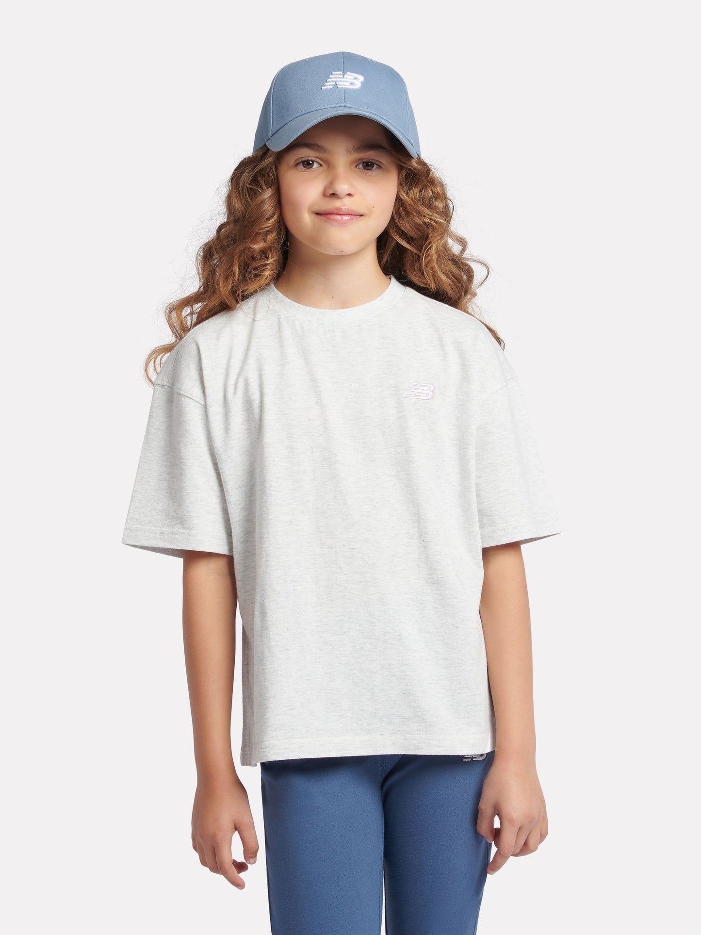 Dsiney Kidz - New Balance Grey Logo 100% Cotton Short Sleeve T-Shirt image 1