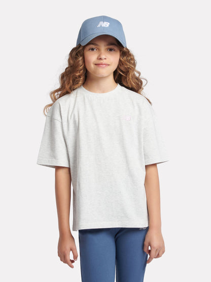 Dsiney Kidz - New Balance Grey Logo 100% Cotton Short Sleeve T-Shirt image 1