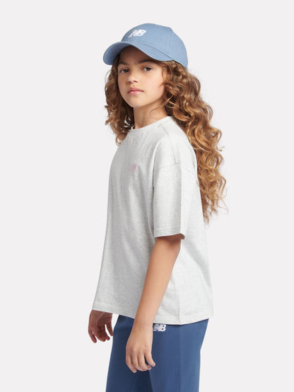 Dsiney Kidz - New Balance Grey Logo 100% Cotton Short Sleeve T-Shirt image 2