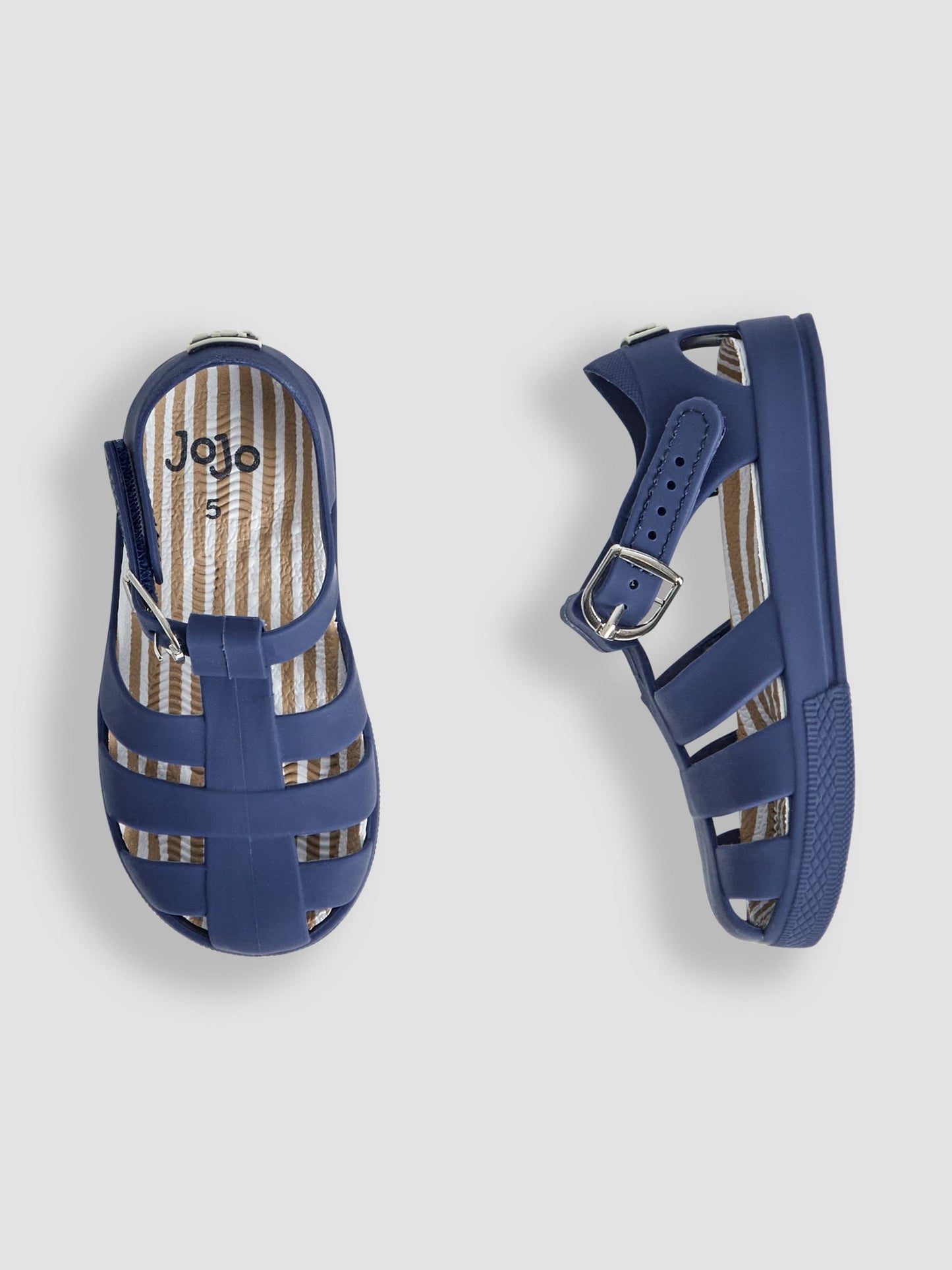 JoJo Maman Bébé Navy Jelly Sandals image 3