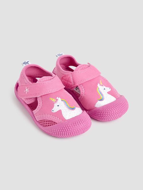 JoJo Maman Bébé Pink Beach and Swim Sandals image 1