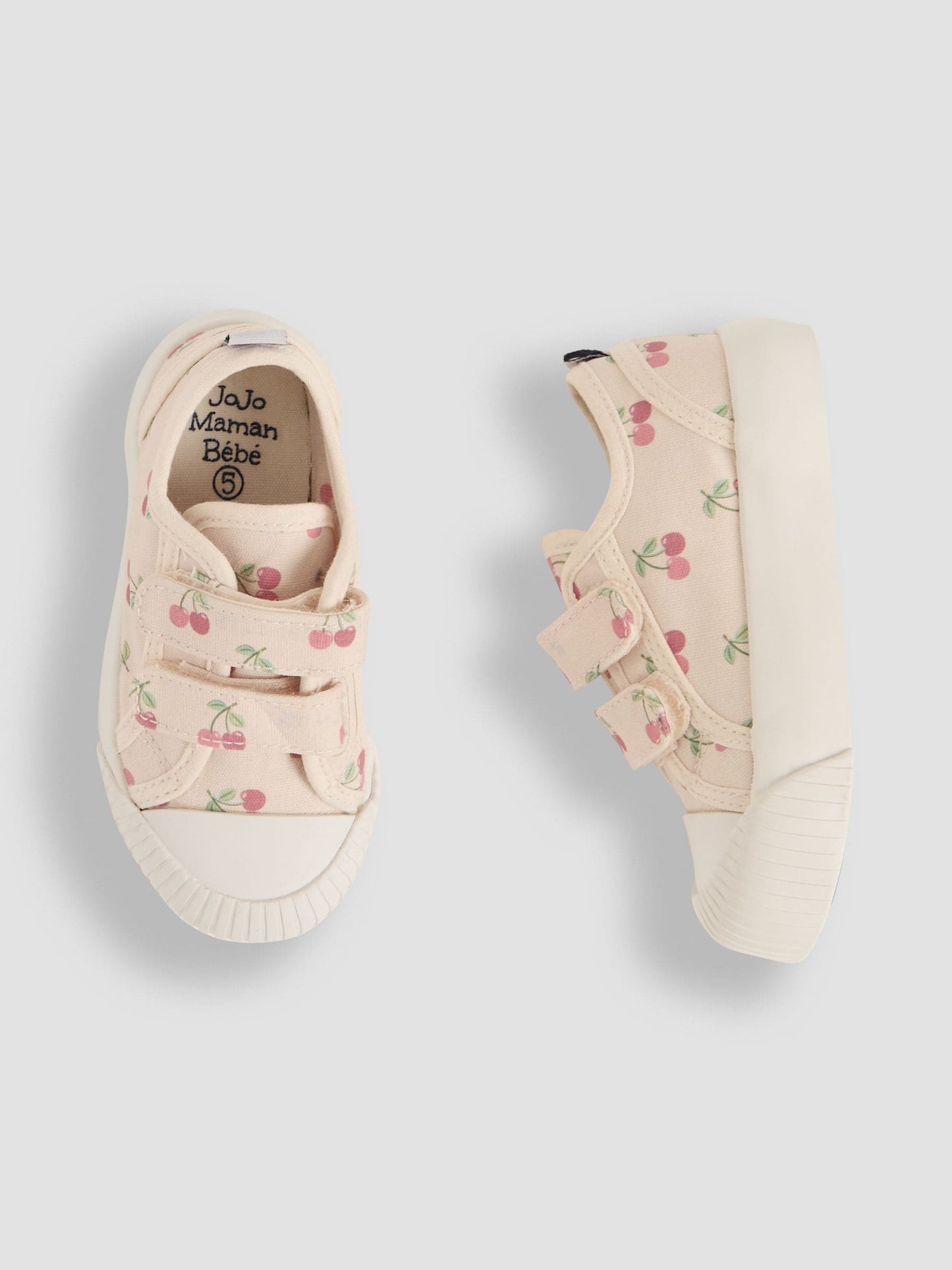 JoJo Maman Bébé Stone Double Strap Canvas Pumps image 3