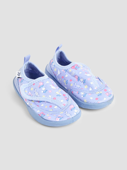 JoJo Maman Bébé Blue Duck Floral Water Shoes image 1