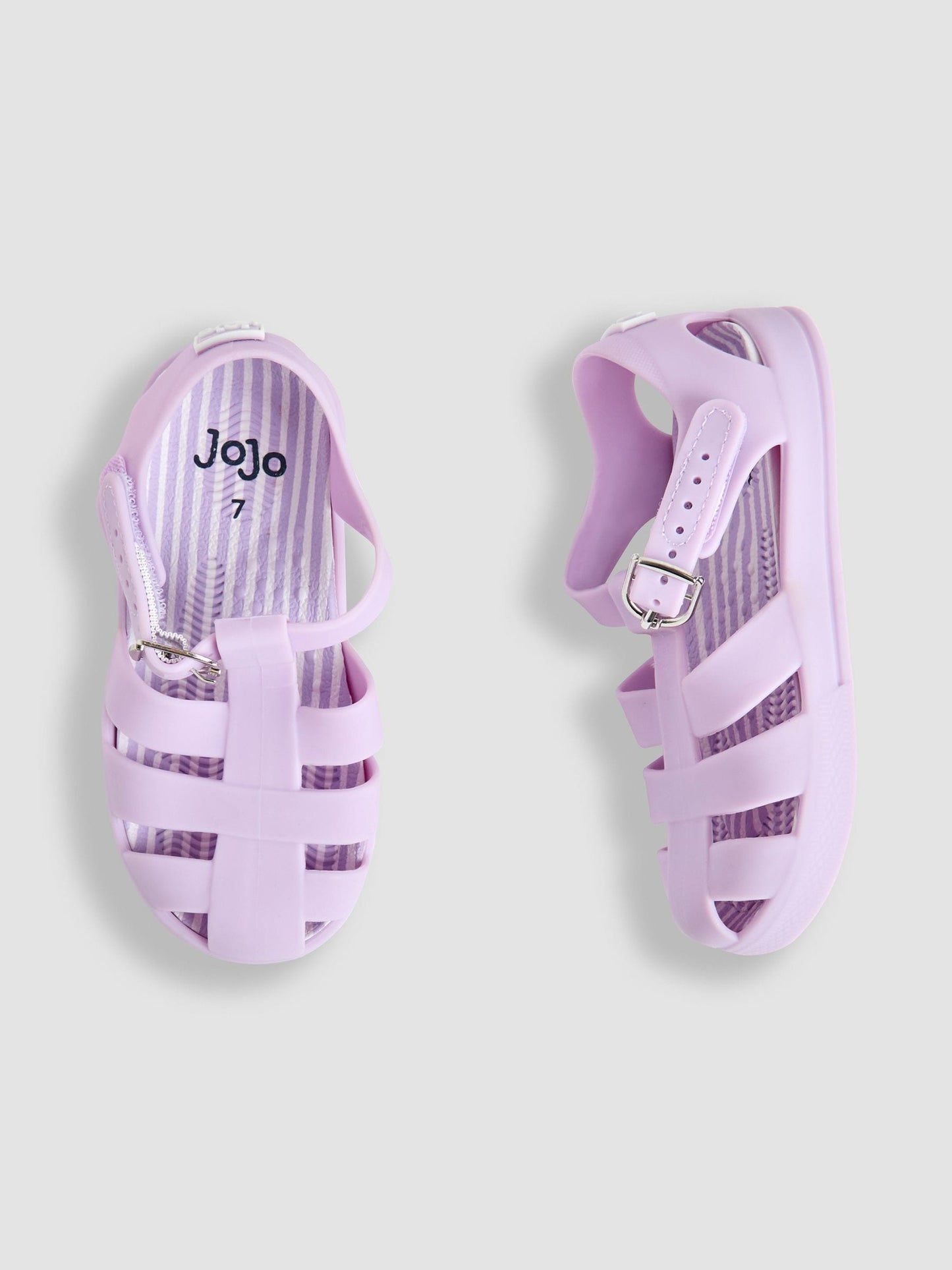 JoJo Maman Bébé Lilac Jelly Sandals image 3