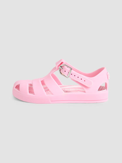 JoJo Maman Bébé Pink Jelly Sandals image 4