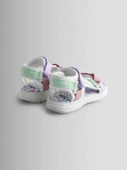 JoJo Maman Bébé Lilac Adjustable Strap Sandals image 2