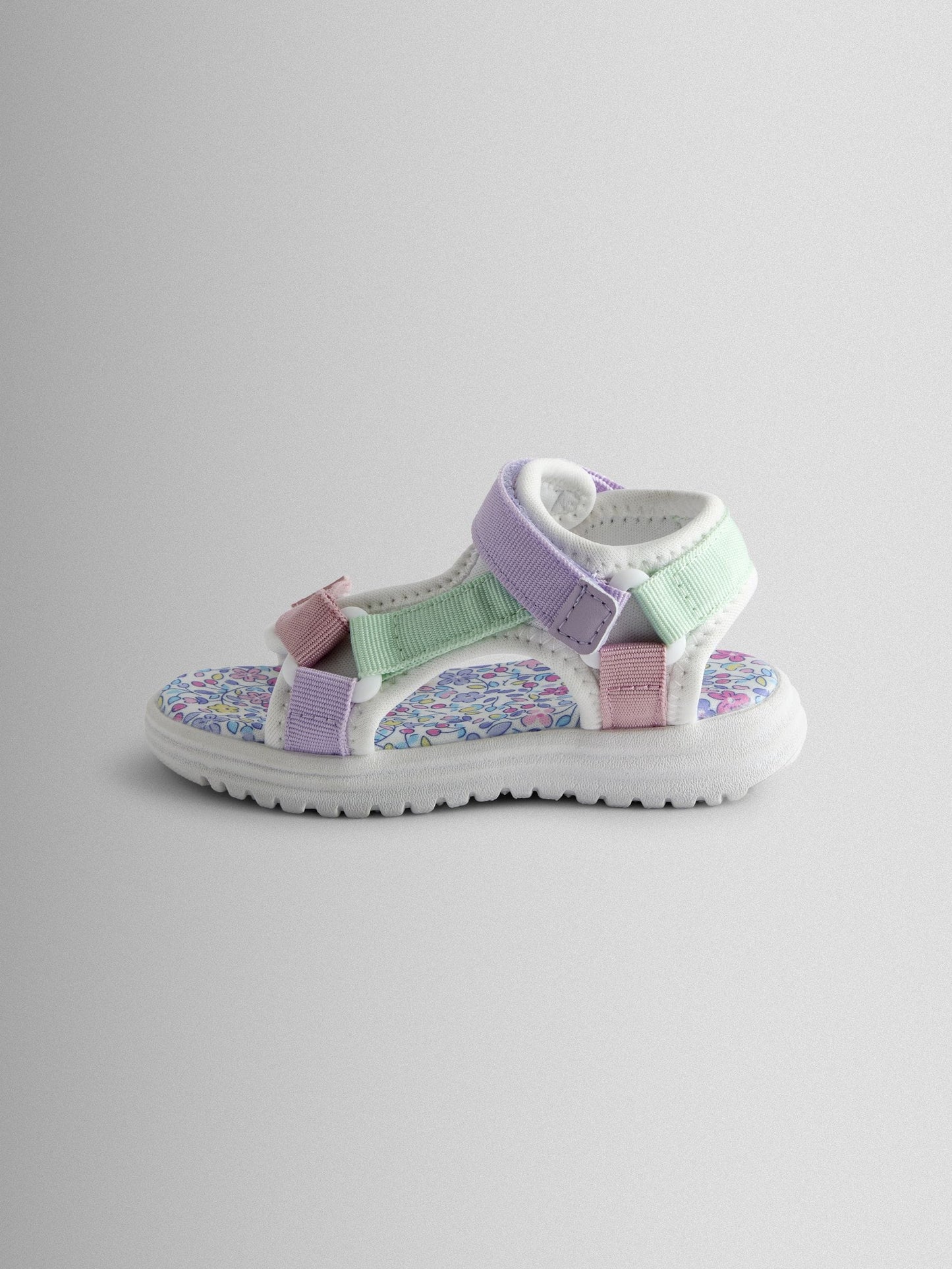 JoJo Maman Bébé Lilac Adjustable Strap Sandals image 4