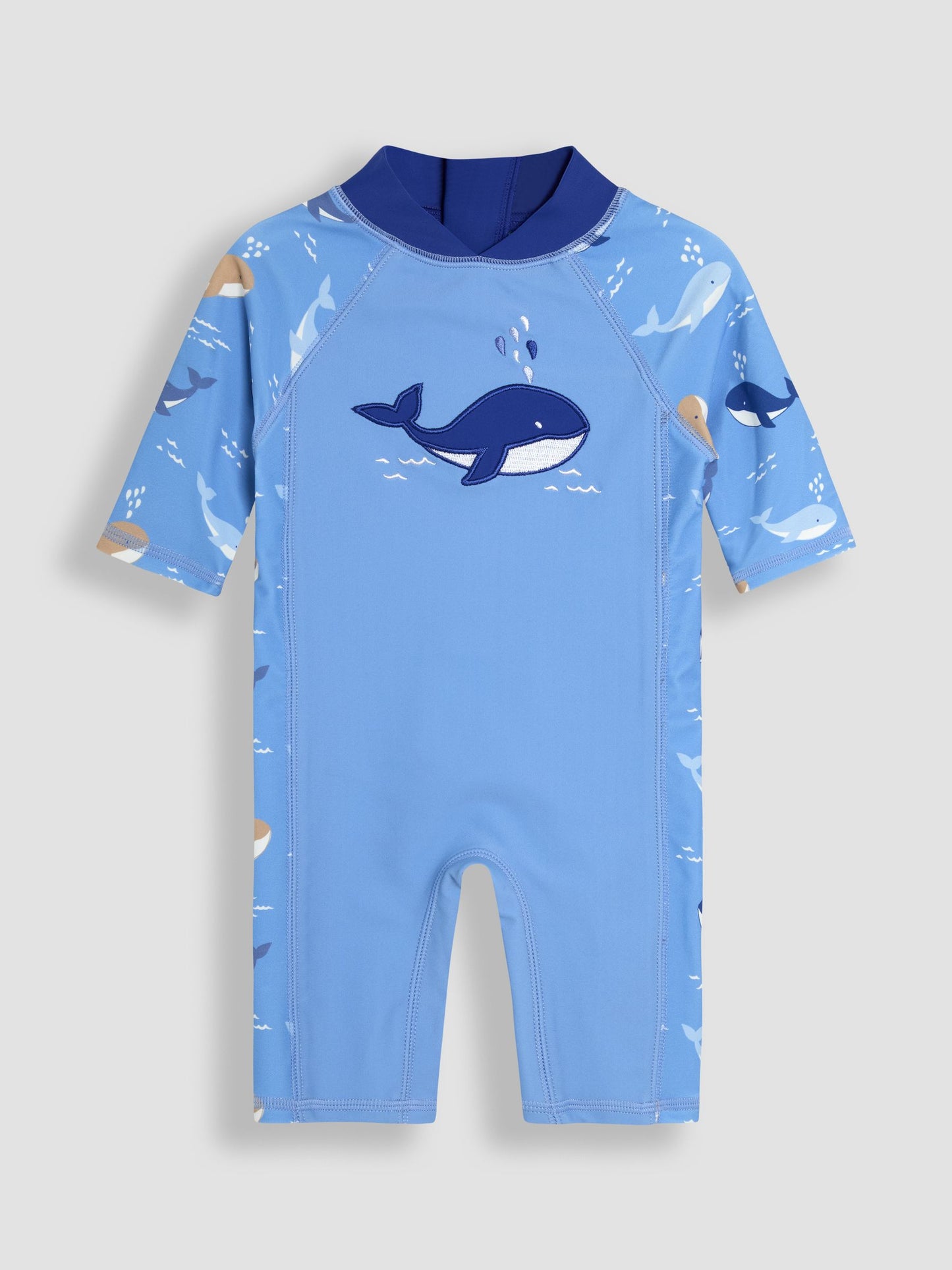 JoJo Maman Bébé Blue whale UV Sunsafe Suit image 1