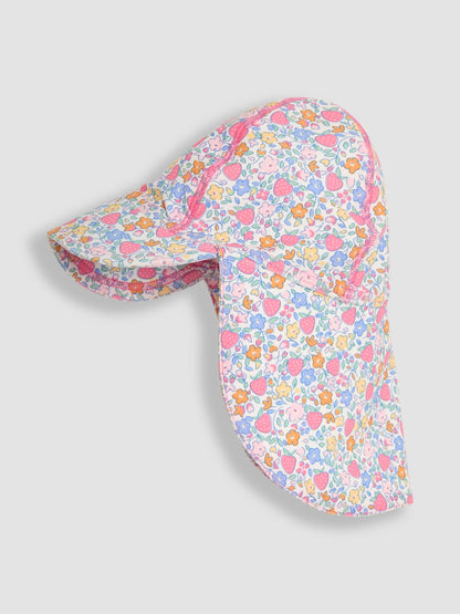 JoJo Maman Bébé Strawberry Ditsy UV Sun Protection Swim Hat image 1