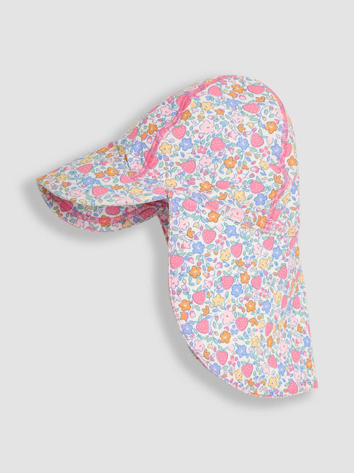JoJo Maman Bébé Strawberry Ditsy UV Sun Protection Swim Hat image 1