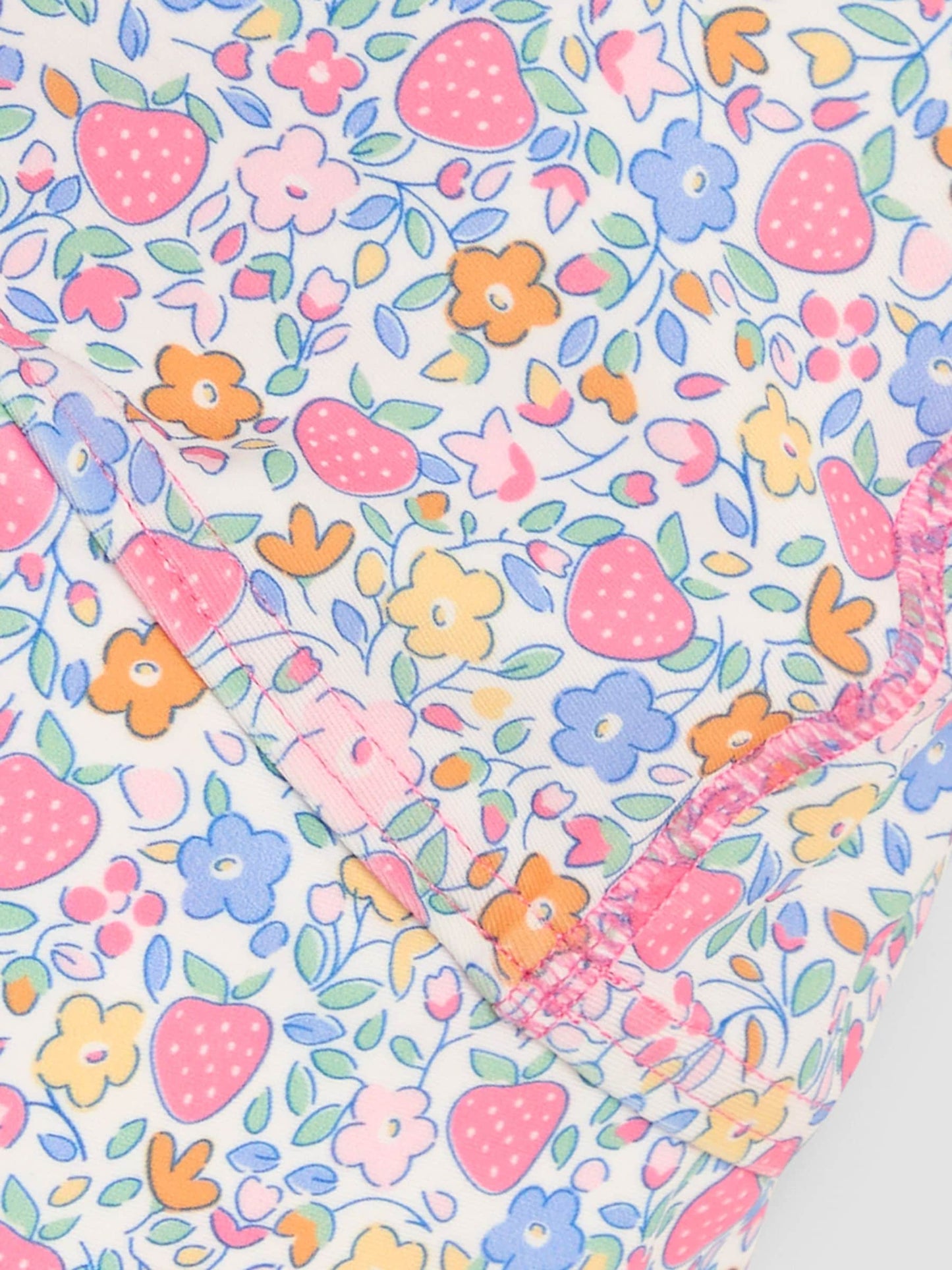 JoJo Maman Bébé Strawberry Ditsy UV Sun Protection Swim Hat image 3