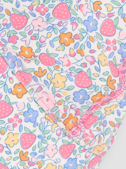 JoJo Maman Bébé Strawberry Ditsy UV Sun Protection Swim Hat image 3