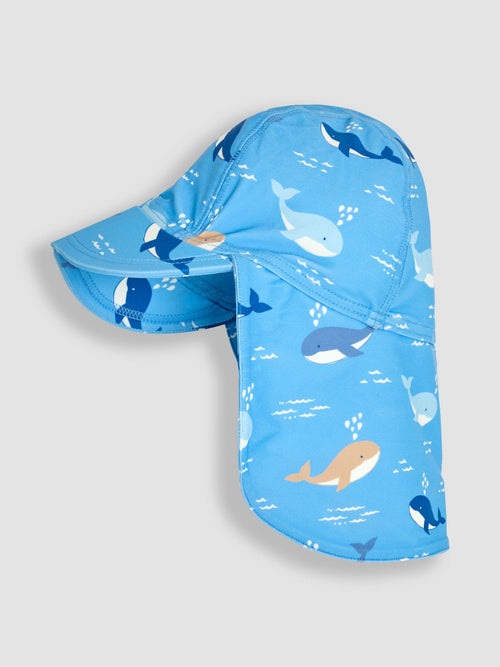 JoJo Maman Bébé Blue Whale UV Sun Protection Swim Hat image 1