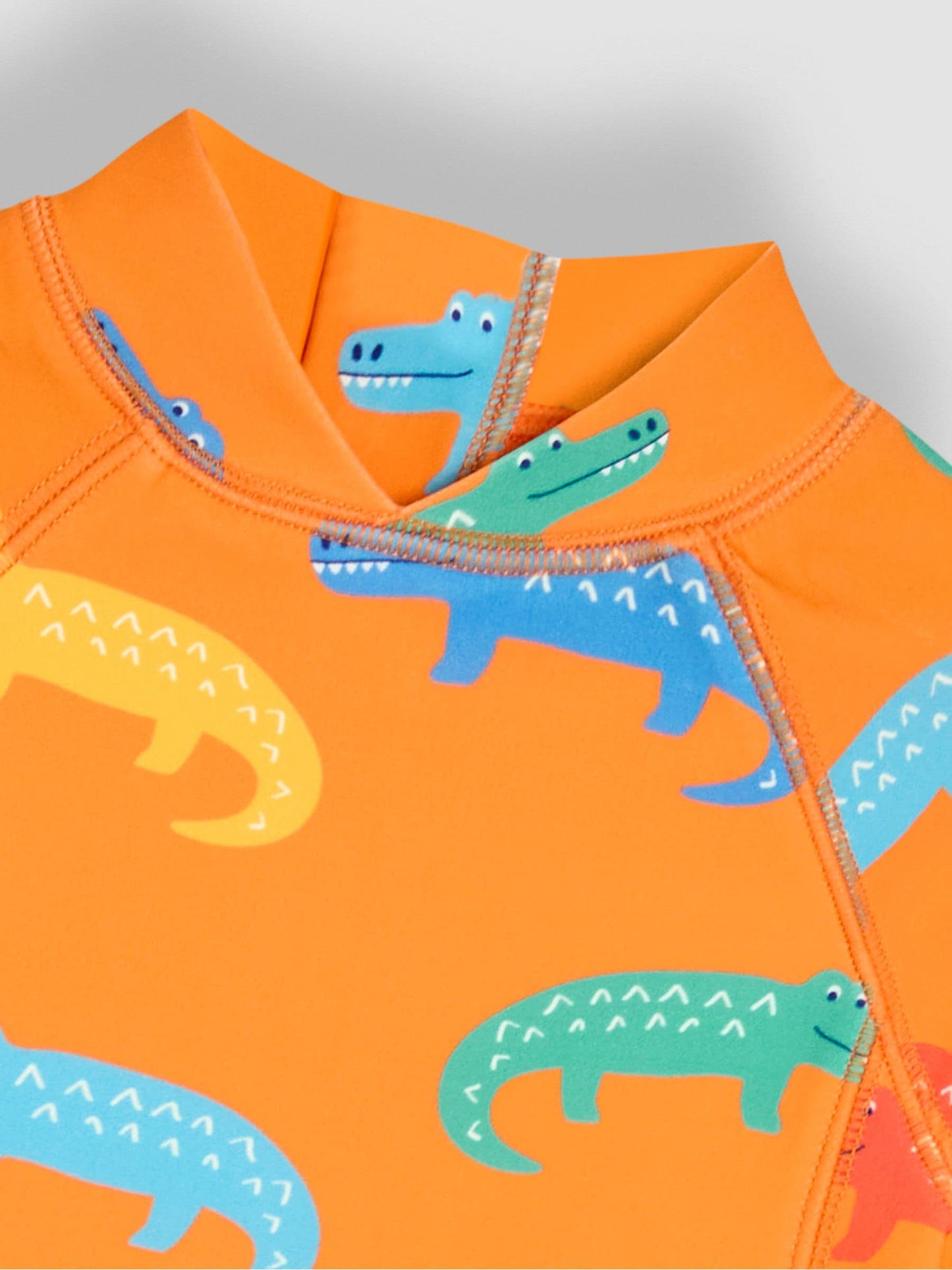 JoJo Maman Bébé Orange Crocodile UV Sunsafe Suit image 6