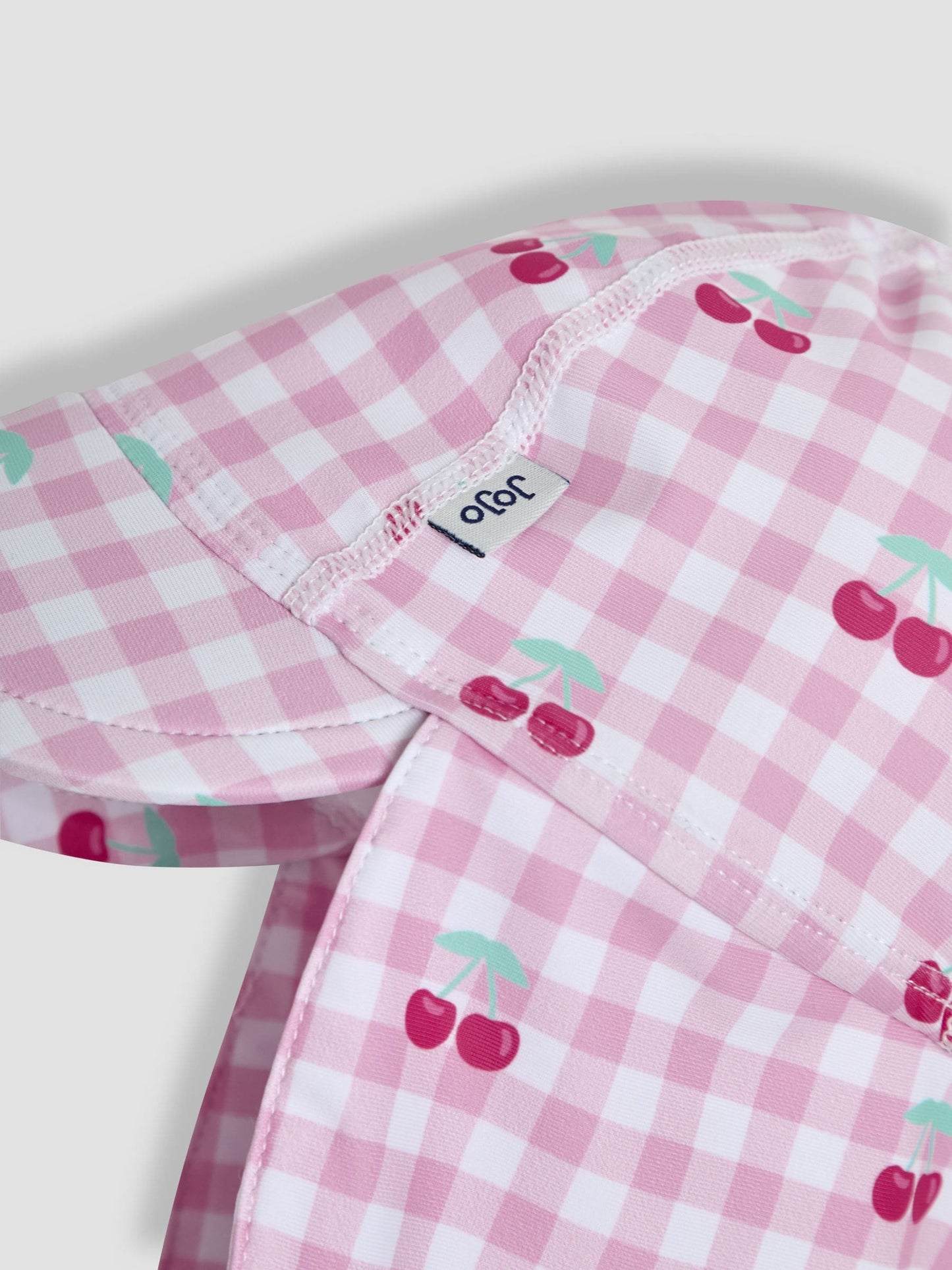 JoJo Maman Bébé Pink Cherry UV Sun Protection Swim Hat image 2