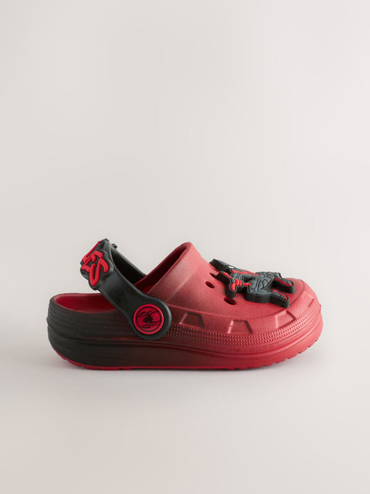 Red/Black Spiderman Clogs image 2