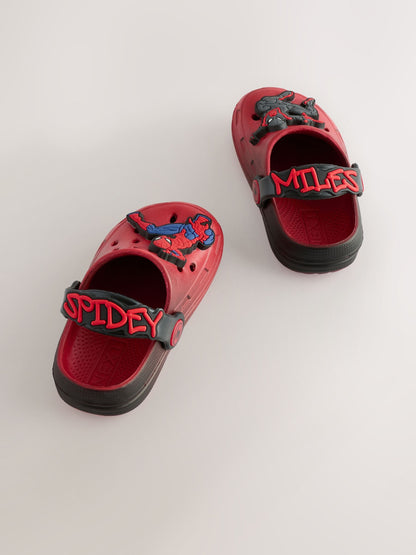Red/Black Spiderman Clogs image 3