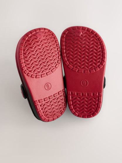 Red/Black Spiderman Clogs image 4